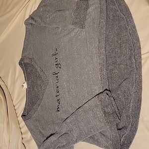 Juniors gray long sleeve shirt